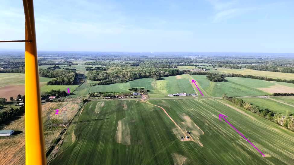 Picture: On final at Maples airfield